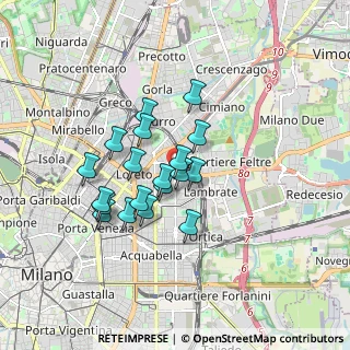 Mappa Via Imperatore Teodosio, 20131 Milano MI, Italia (1.35211)