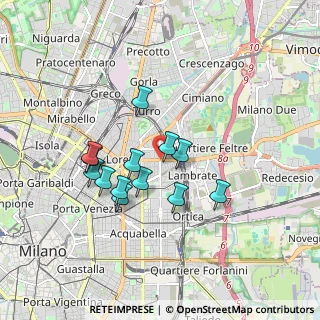 Mappa Via Imperatore Teodosio, 20131 Milano MI, Italia (1.47846)
