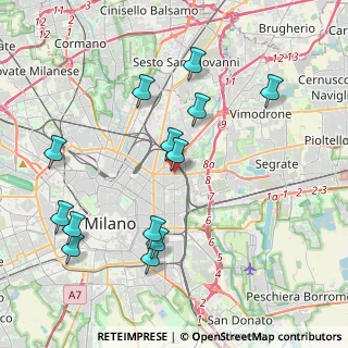 Mappa Via Teodosio, 20131 Milano MI, Italia (4.36)