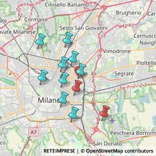 Mappa Via Teodosio, 20131 Milano MI, Italia (3.19)