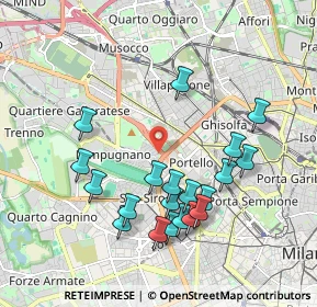 Mappa Via Cimabue, 20148 Milano MI, Italia (1.9145)