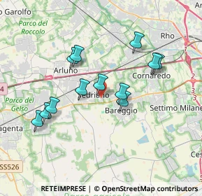 Mappa Via Cesare Pavese, 20018 Sedriano MI, Italia (3.28417)