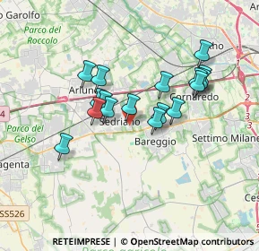 Mappa Via Cesare Pavese, 20018 Sedriano MI, Italia (2.92235)