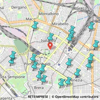 Mappa Via de Castillia Gaetano, 20124 Milano MI, Italia (1.377)