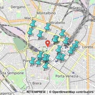 Mappa Via de Castillia Gaetano, 20124 Milano MI, Italia (0.8225)