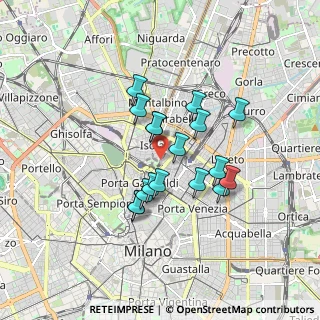 Mappa Via de Castillia Gaetano, 20124 Milano MI, Italia (1.35588)