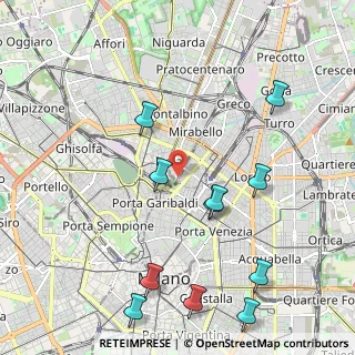 Mappa Via de Castillia Gaetano, 20124 Milano MI, Italia (2.45)