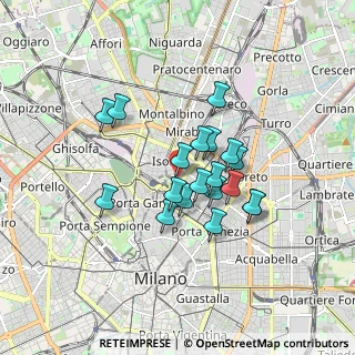 Mappa Via Ettore Bellani, 20124 Milano MI, Italia (1.31158)