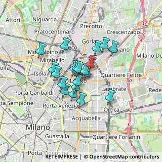 Mappa Via Giovanni Ricordi, 20131 Milano MI, Italia (1.1725)