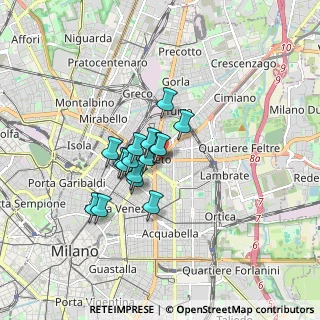 Mappa Via Giovanni Ricordi, 20131 Milano MI, Italia (1.11813)