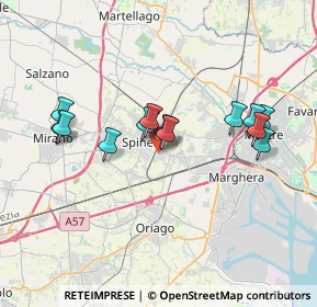 Mappa Via Antonello da Messina, 30038 Spinea VE, Italia (3.26385)