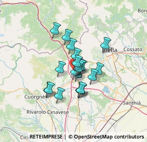 Mappa Via Polisen, 10016 Montalto Dora TO, Italia (8.9125)
