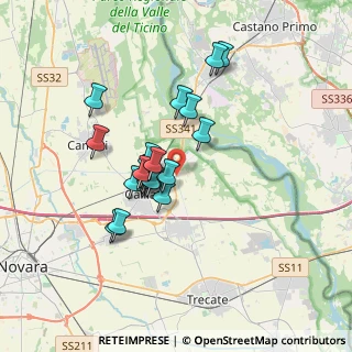 Mappa VIALE CAVOUR CAMILLO BENSO, 28066 Galliate NO, Italia (2.7665)
