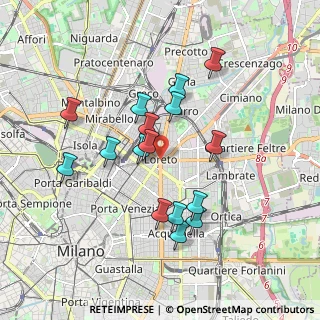 Mappa Piazzale Loreto Mezzanino, 20131 Milano MI, Italia (1.65813)