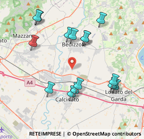 Mappa Via Tenente Annibale Calini, 25081 Bedizzole BS, Italia (4.09867)