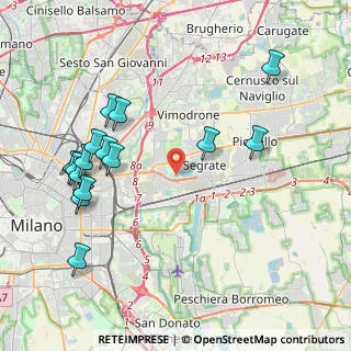 Mappa Via Calabria, 20054 Segrate MI, Italia (4.53133)