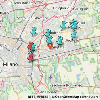 Mappa Via Calabria, 20054 Segrate MI, Italia (3.35571)
