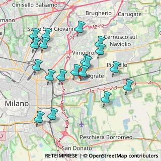 Mappa Via Calabria, 20054 Segrate MI, Italia (3.81632)