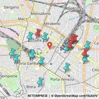 Mappa Via Alfredo Campanini, 20124 Milano MI, Italia (1.096)