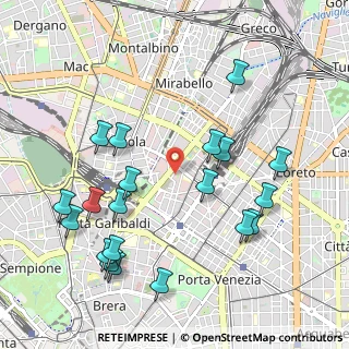 Mappa Via Alfredo Campanini, 20124 Milano MI, Italia (1.1405)