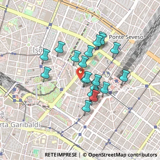 Mappa Via Gerolamo Cardano, 20124 Milano MI, Italia (0.359)