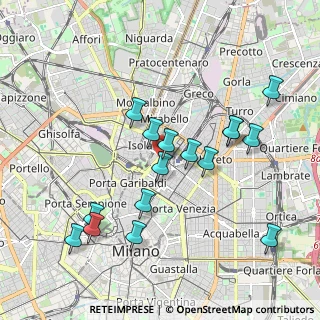 Mappa Via Alfredo Campanini, 20124 Milano MI, Italia (1.92875)