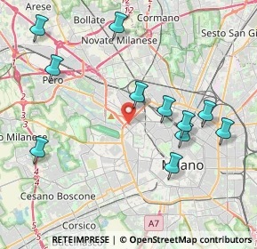 Mappa Via Aldo Rossi, 20149 Milano MI, Italia (4.37455)