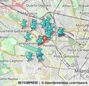 Mappa Via Aldo Rossi, 20149 Milano MI, Italia (1.26882)