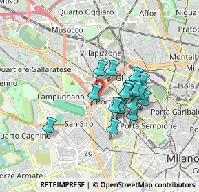 Mappa Via Aldo Rossi, 20149 Milano MI, Italia (1.29125)