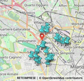 Mappa Via Aldo Rossi, 20149 Milano MI, Italia (1.666)