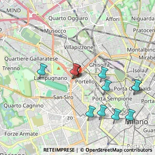 Mappa Via Aldo Rossi, 20149 Milano MI, Italia (2.06333)