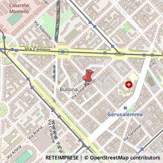 Mappa Via Losanna,  16, 20154 Milano, Milano (Lombardia)