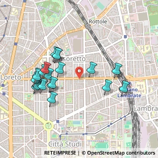 Mappa Via Porpora Via Teodosio, 20131 Milano MI, Italia (0.4875)