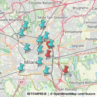 Mappa Via Galla Placidia, 20131 Milano MI, Italia (3.60385)