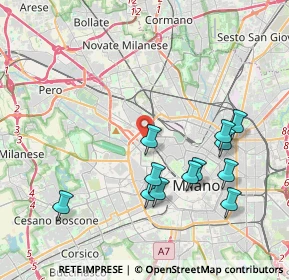 Mappa Via Marcantonio Colonna, 20149 Milano MI, Italia (4.06917)