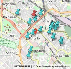 Mappa Via Marcantonio Colonna, 20149 Milano MI, Italia (0.9295)