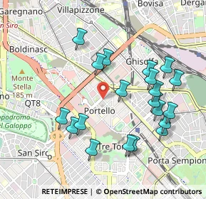 Mappa Via Marcantonio Colonna, 20149 Milano MI, Italia (0.9905)
