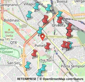 Mappa Via Marcantonio Colonna, 20149 Milano MI, Italia (1.1045)