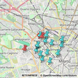 Mappa Via Marcantonio Colonna, 20149 Milano MI, Italia (1.71438)