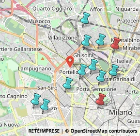 Mappa Via Marcantonio Colonna, 20149 Milano MI, Italia (2.02667)