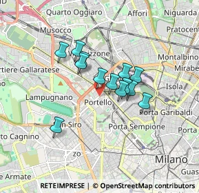 Mappa Via Marcantonio Colonna, 20149 Milano MI, Italia (1.22769)