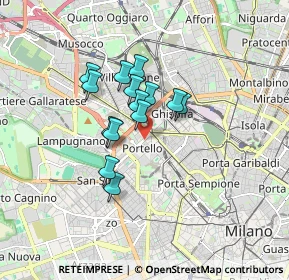 Mappa Via Marcantonio Colonna, 20149 Milano MI, Italia (1.21214)