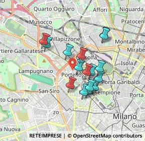 Mappa Via Marcantonio Colonna, 20149 Milano MI, Italia (1.37688)