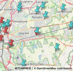 Mappa Via alla Stazione, 20096 Pioltello MI, Italia (6.253)