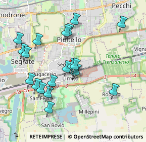 Mappa Via alla Stazione, 20096 Pioltello MI, Italia (1.91)