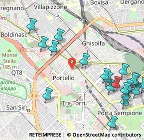 Mappa Via Ruggero di Lauria, 20149 Milano MI, Italia (1.3365)