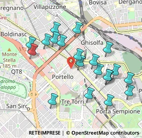 Mappa Via Ruggero di Lauria, 20149 Milano MI, Italia (0.9755)