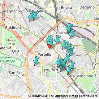 Mappa Via Ruggero di Lauria, 20149 Milano MI, Italia (0.916)
