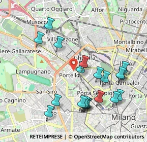Mappa Via Ruggero di Lauria, 20149 Milano MI, Italia (2.097)