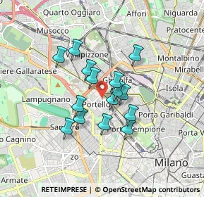 Mappa Via Ruggero di Lauria, 20149 Milano MI, Italia (1.258)